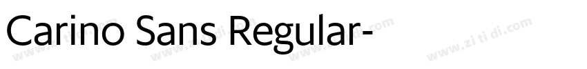 Carino Sans Regular字体转换